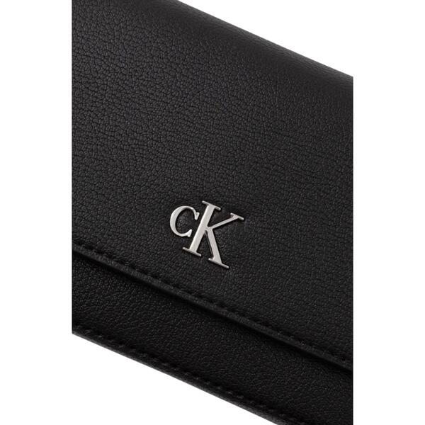 Γυναικείο Πορτοφόλι Calvin Klein Minimal Monogram Ew Flap Ph CB19 Na Black LV04K1027G-UB1