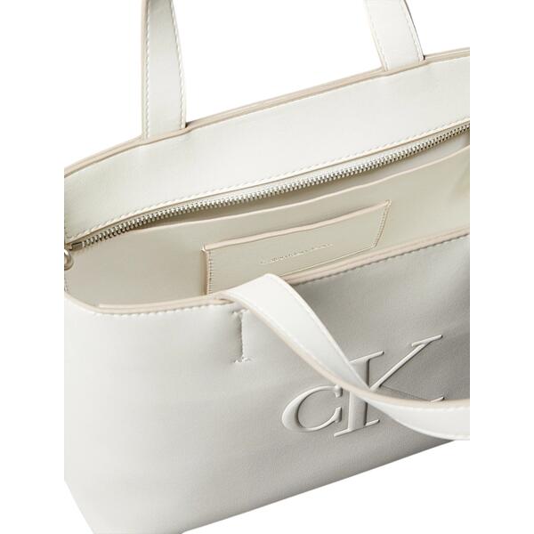 Γυναικεία Τσάντα Χιαστί Calvin Klein Sculpted Mini Ew Tote Lily White LV04K3111G-FUP