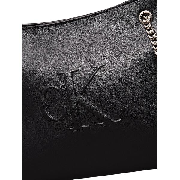 Γυναικεία Τσάντα Calvin Klein Sculpted Chain Shoulder Bag Na Black LV04K3163G-UB1