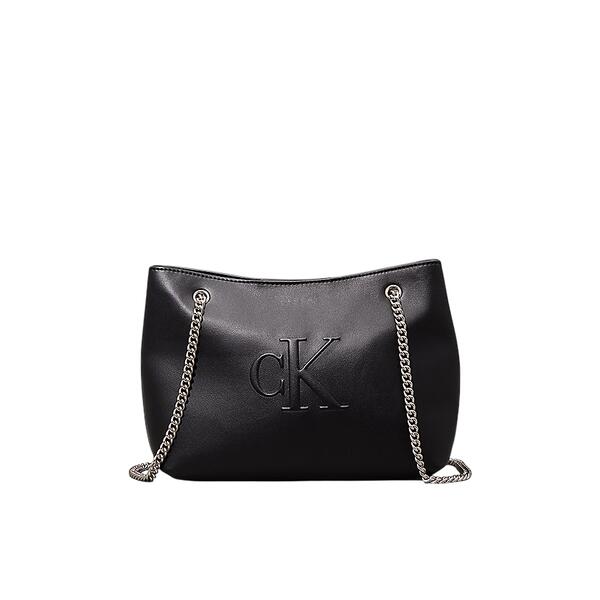 Γυναικεία Τσάντα Calvin Klein Sculpted Chain Shoulder Bag Na Black LV04K3163G-UB1