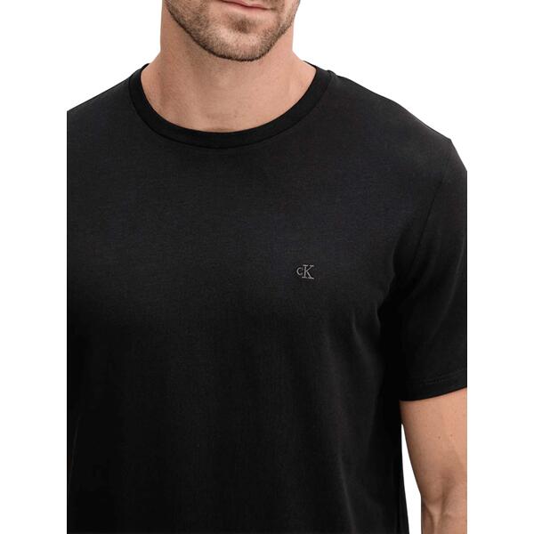 Ανδρικό T-Shirt Calvin Klein SS Stretch Cotton Slim Tee Black LV04LC240G-UB1