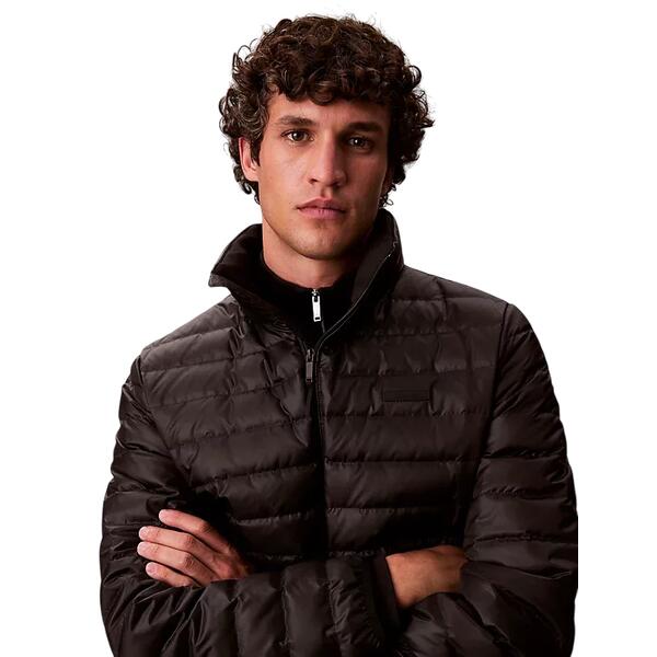 Ανδρικό Μπουφάν Calvin Klein Ls Lt Wt Nyln Chnnld Black LV04LC506G-UB1