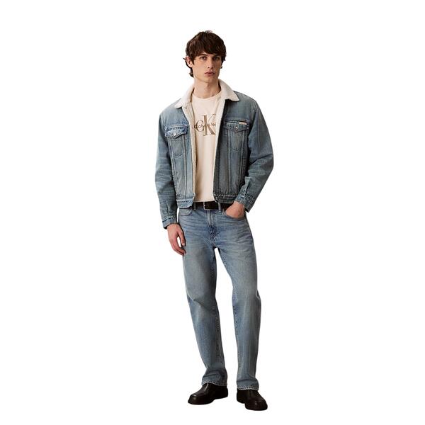 Ανδρικό T-Shirt Calvinn Klein Ss Hero Monologo Tee 20s Brilliant Chalk LV04RB862G-67U