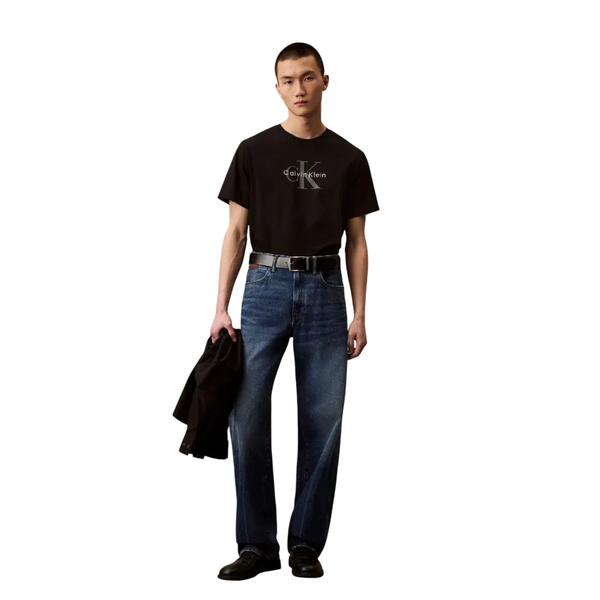 Ανδρικό T-Shirt Calvin Klein Ss Hero Monologo Tee 20s Black LV04RB862G-UB1