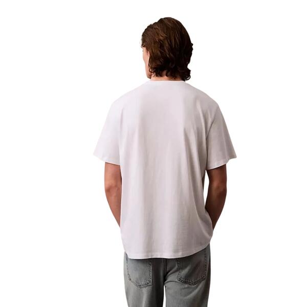 Ανδρικό T-Shirt Calvin Klein Ss Hero Monologo Tee 20s Brilliant White LV04RB862G-YAA