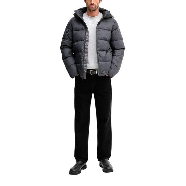 Ανδρικό Μπουφάν Calvin Klein Ls Nyln Zp Off Hd Dw Asphalt LV04RC518G-BAC