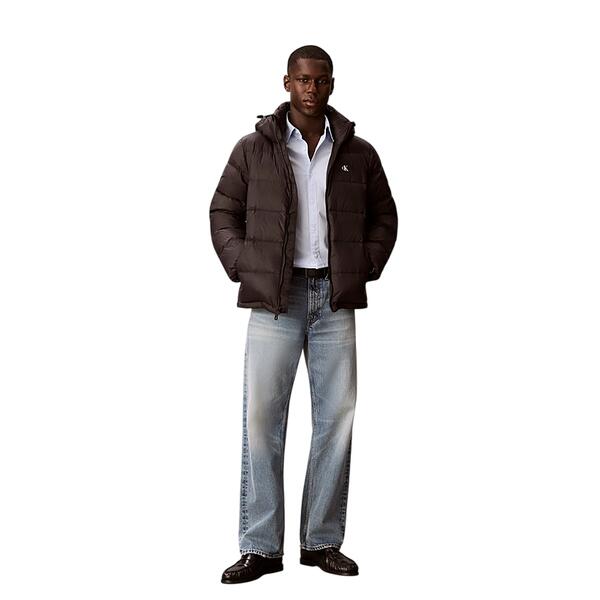 Ανδρικό Μπουφάν Calvin Klein Ls Nyln Zp Off Hd Dw Black LV04RC518G-UB1