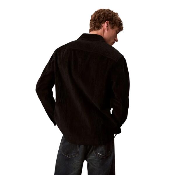Ανδρικό Πουκάμισο Calvin Klein Ls Corduroy Pocket Relaxed Shirt Black LV04RD106G-UB1