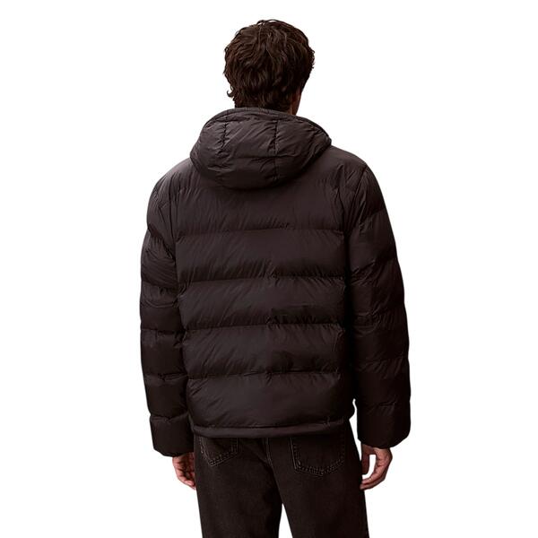 Ανδρικό Μπουφάν Calvin Klein Ls Nylon Monogram Puffer Jkt Black LV04RD528G-UB1