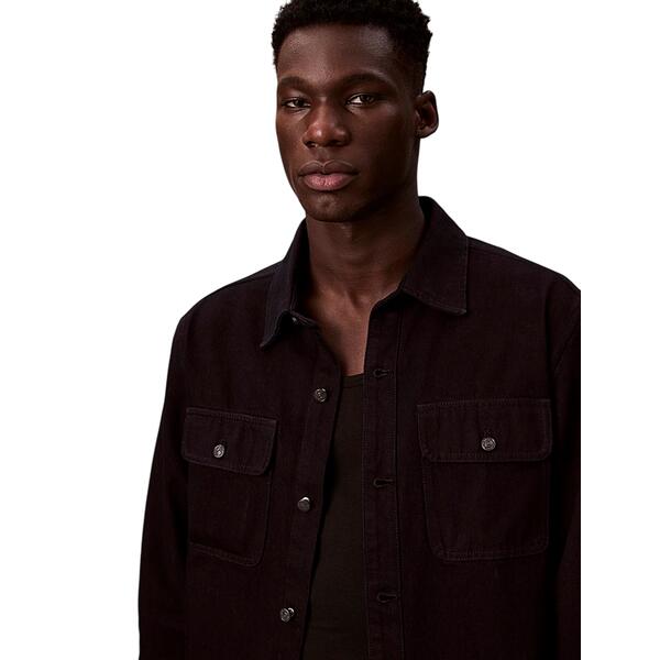 Ανδρικό Πουκάμισο Calvin Klein 90s Merlot Overshirt Melot LV04RD744G-01D