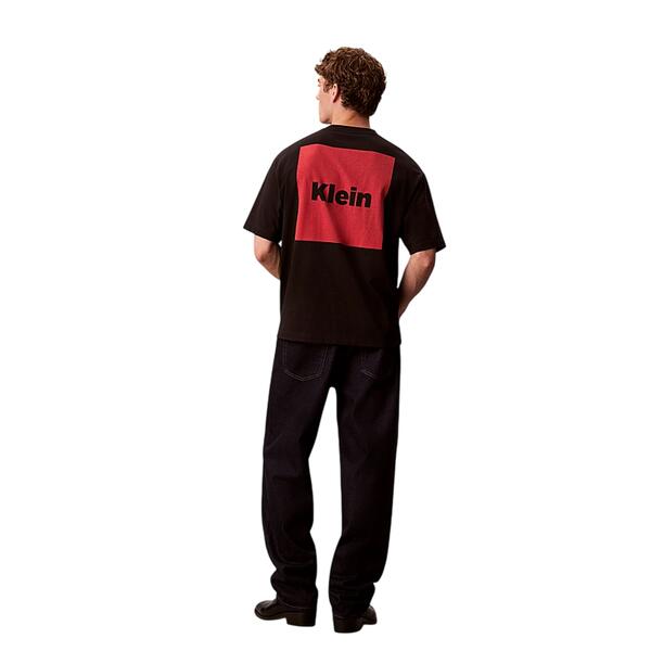 Ανδρικό T-Shirt Calvin Klein Ss 16s Io Calvin Box Graphic Tee Black LV04RD813G-UB1