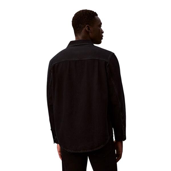 Ανδρικό Πουκάμισο Calvin Klein Blue Black Stone 90s Overshirt Blue Black Stone LV04RE714G-EF7