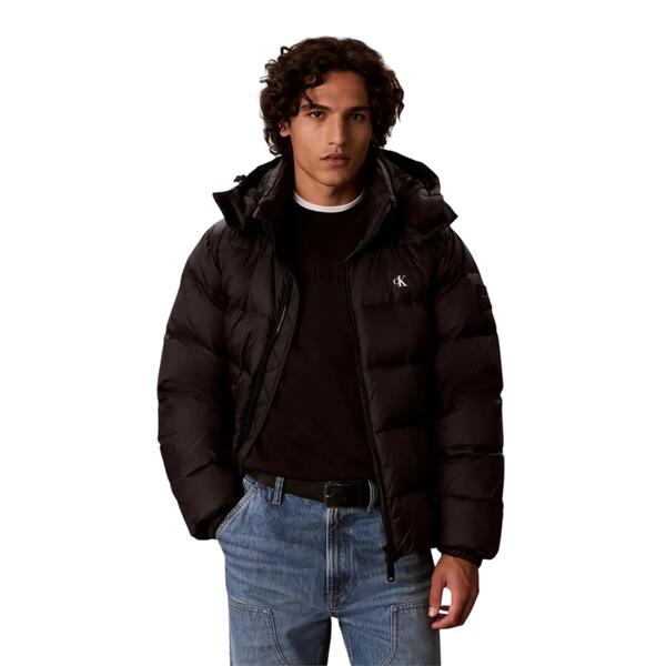 Ανδρικό Μπουφάν Calvin Klein Ls Nylon Zip Off Hood Down Puffe Black 050000 LV04RG515G-UB1