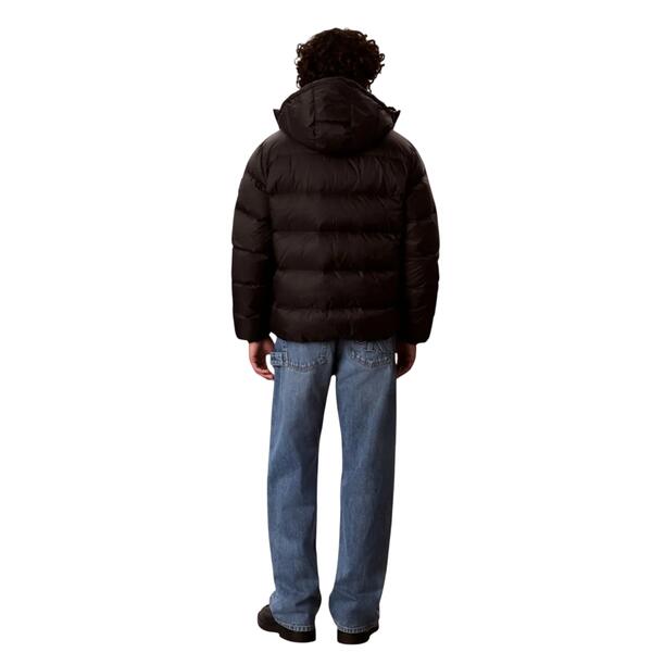 Ανδρικό Μπουφάν Calvin Klein Ls Nylon Zip Off Hood Down Puffe Black 050000 LV04RG515G-UB1