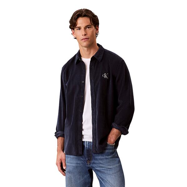 Ανδρικό Πουκάμισο Calvin Klein Ls Corduroy Easy Dark Sapphire LV04RH114G-CEF