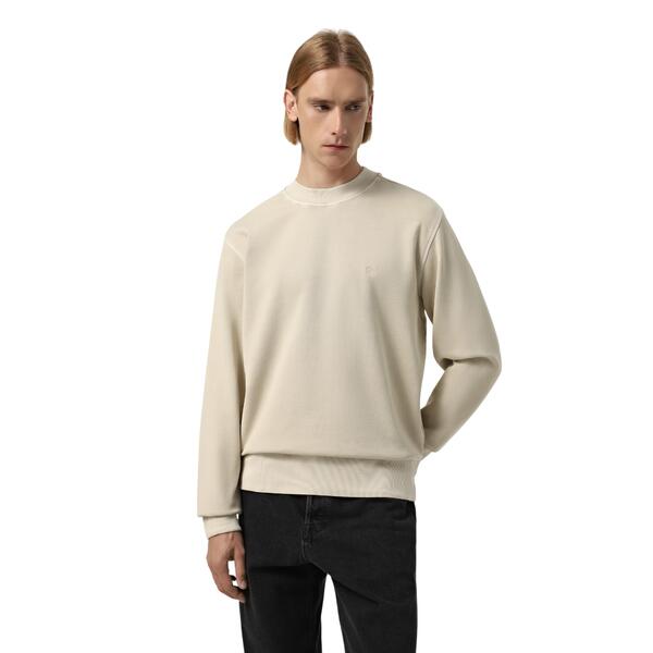 Ανδρικό Φούτερ Calvim Klein Bold Washed Applique Crew Neck Oatmeal J30J327490-PDV