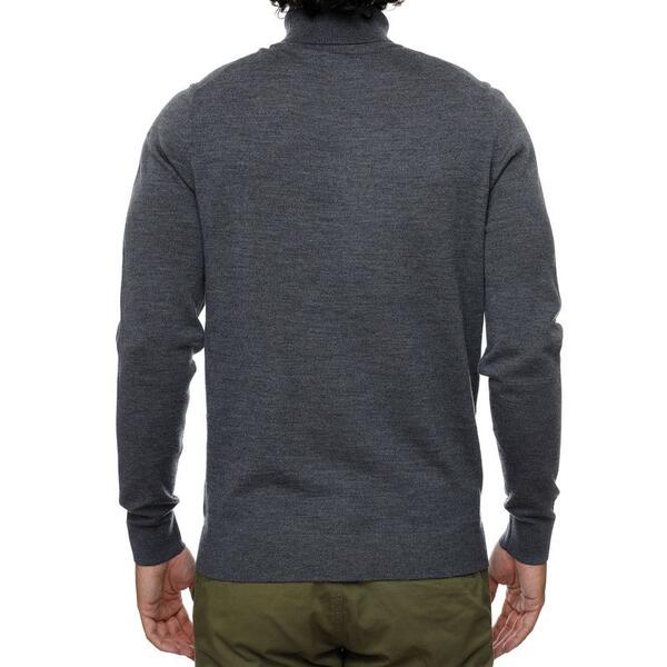 Ανδρικό Πουλόβερ Calvin Klein Superior Wool Mock Neck Dark Grey Heather K10K110420-P4E