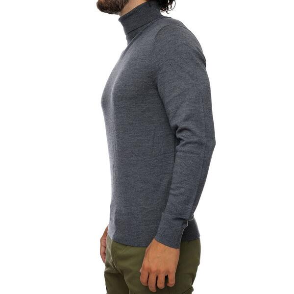 Ανδρικό Πουλόβερ Calvin Klein Superior Wool Mock Neck Dark Grey Heather K10K110420-P4E