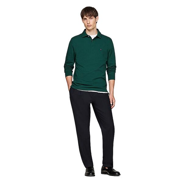 Ανδρικό Polo Tommy Hilfiger 1985 Regular Ls Ornamental Green MW0MW20183-L6K