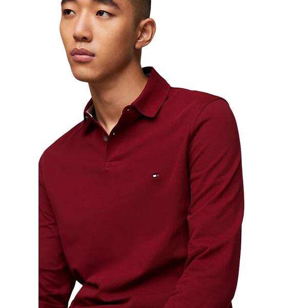 Ανδρικό Polo Tommy Hilfiger 1985 Regular Ls Rouge MW0MW20183-XJS