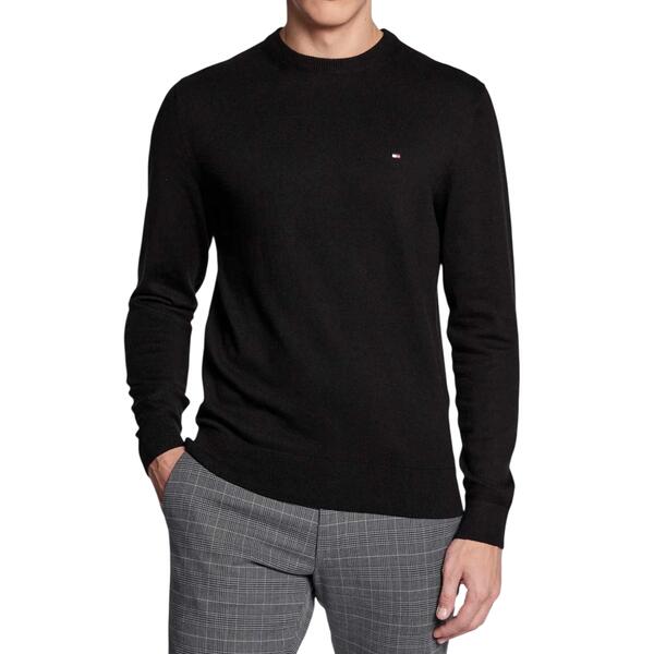 Ανδρικό Πουλόβερ Tommy Hilfiger Pima Org Cashmere Crew Neck Black MW0MW28046-BDS