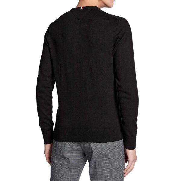 Ανδρικό Πουλόβερ Tommy Hilfiger Pima Org Cashmere Crew Neck Black MW0MW28046-BDS