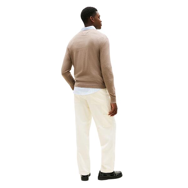 Ανδρικό Πουλόβερ Tommy Hilfiger Pima Org Cashmere Crew Neck Coastal Taupe Heather MW0MW28046-HI3