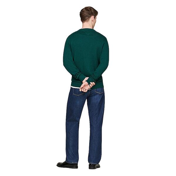 Ανδρικό Πουλόβερ Tommy Hilfiger Pima Org Cashmere Crew Neck Ornamental Green Heather MW0MW28046-MRC