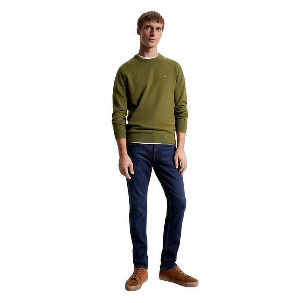 Ανδρικό Πουλόβερ Tommy Hilfiger Pima Org Cashmere Crew Neck Putting Green MW0MW28046-MS2