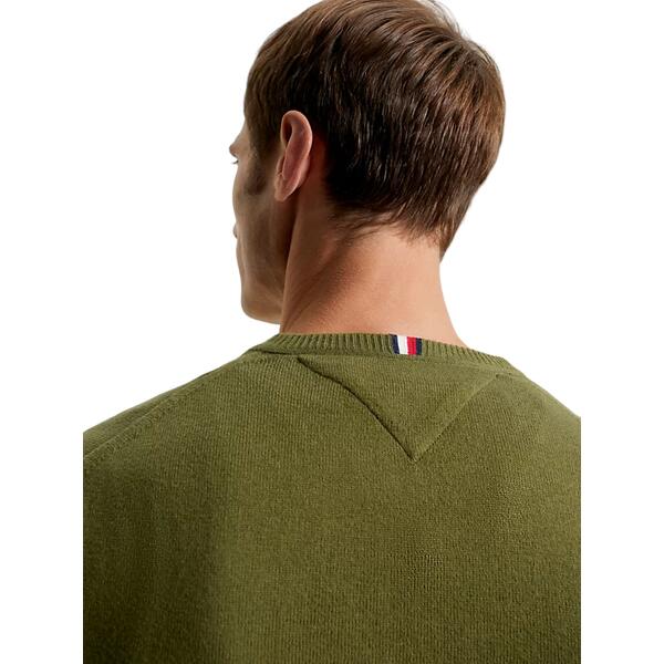 Ανδρικό Πουλόβερ Tommy Hilfiger Pima Org Cashmere Crew Neck Putting Green MW0MW28046-MS2