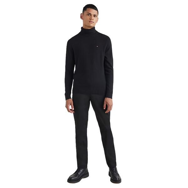 Ανδρικό Πουλόβερ Tommy Hilfiger Pima Org Cashmere Roll Neck Black MW0MW28048-BDS