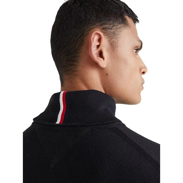 Ανδρικό Πουλόβερ Tommy Hilfiger Pima Org Cashmere Roll Neck Black MW0MW28048-BDS