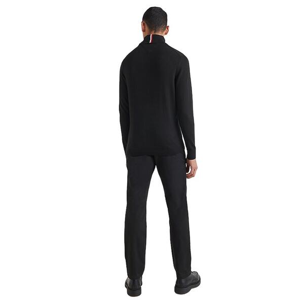 Ανδρικό Πουλόβερ Tommy Hilfiger Pima Org Cashmere Roll Neck Black MW0MW28048-BDS
