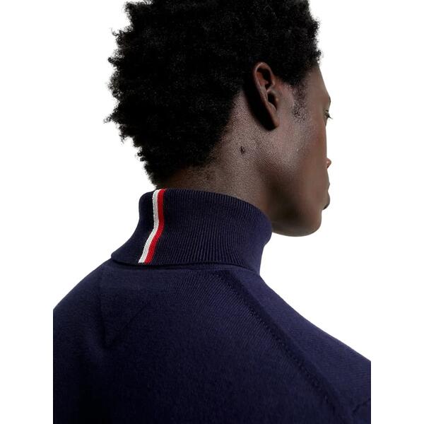 Ανδρικό Πουλόβερ Tommy Hilfiger Pima Org Cashmere Roll Neck Desert Sky MW0MW28048-DW5