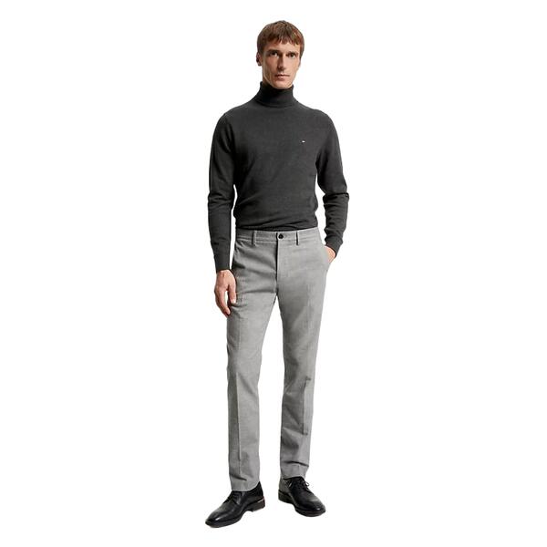 Ανδρικό Πουλόβερ Tommy Hilfiger Pima Org Cashmere Roll Neck Dark Grey Heather MW0MW28048-P92