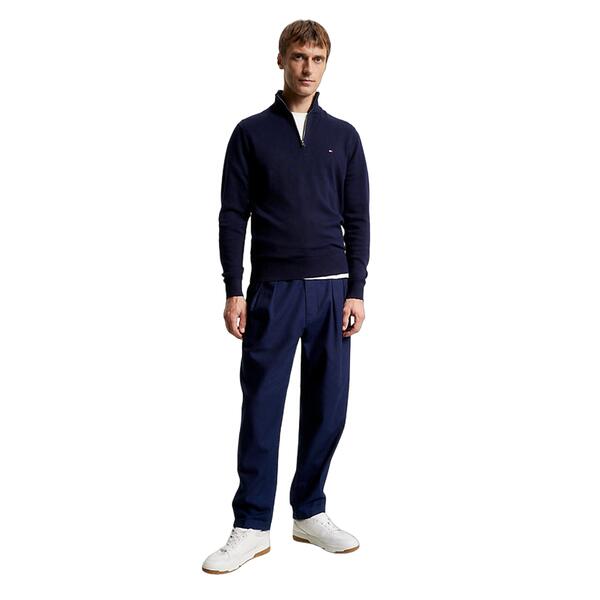 Ανδρικό Πουλόβερ Tommy Hilfiger Pima Org Ctn Cashmere Zip Mock Desert Sky MW0MW28049-DW5