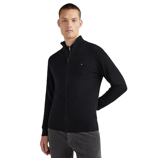 Ανδρική Ζακέτα Tommy Hilfiger Pima Org Ctn Cashmere Zip Thru Black MW0MW28050-BDS