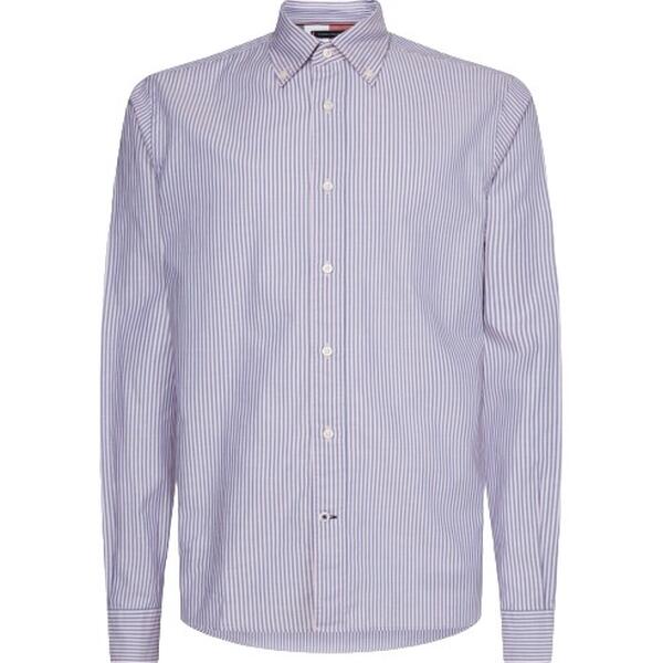 Ανδρικό Πουκάμισο Tommy Hilfiger Tonal Ithaca Rf Frosted Pink_ Dark Navy MW0MW28357-0D1