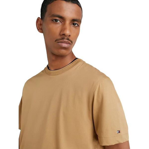 Ανδρικό T-Shirt Tommy Hilfiger Dc Essential Mercerized Tee Countryside Khaki MW0MW30044-GW8
