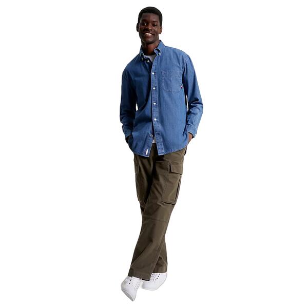 Ανδρικό Πουκάμισο Tommy Hilfiger Denim Shirt Medium Indigo MW0MW32828-1BB