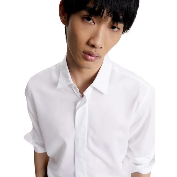 Ανδρικό Πουκάμισο Tommy Hilfiger Dc Evening Sf Shirt Optic White MW0MW33320-YCF
