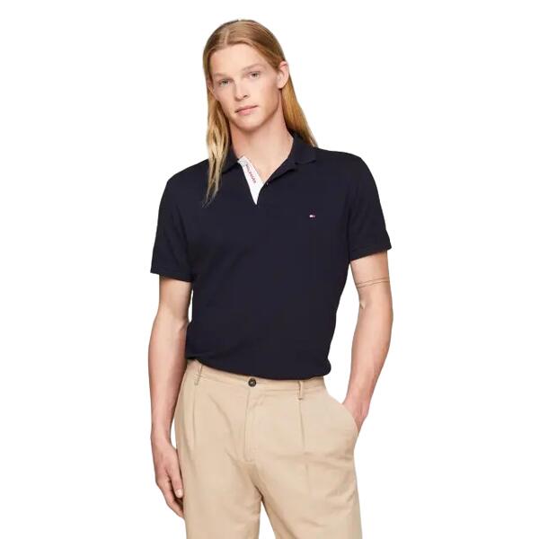 Ανδρικό Polo Tommy Hilfiger Monotype Placket Reg Polo Desert Sky MW0MW34753-DW5