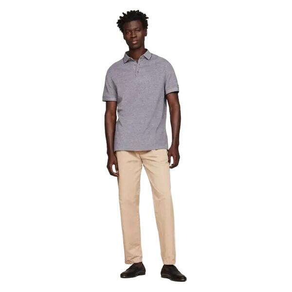 Ανδρικό Polo Tommy Hilfiger Dc Oxford Modal Regular Polo Desert Sky / White MW0MW34756-0GZ