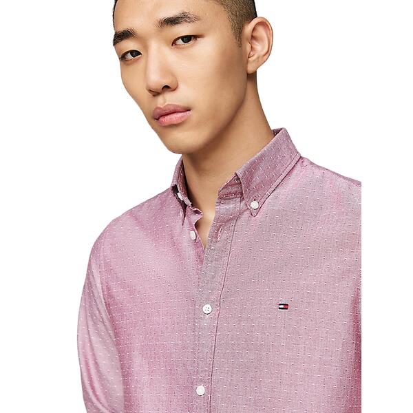 Αντρικό Πουκάμισο Tommy Hilfiger Oxford Dobby Sf Rouge MW0MW35769-XJS