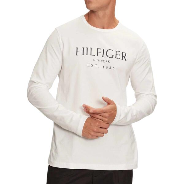 Aντρική Μπλούζα Tommy Hilfiger Big Ls White MW0MW36502-YBR
