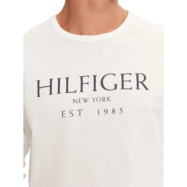 Aντρική Μπλούζα Tommy Hilfiger Big Ls White MW0MW36502-YBR