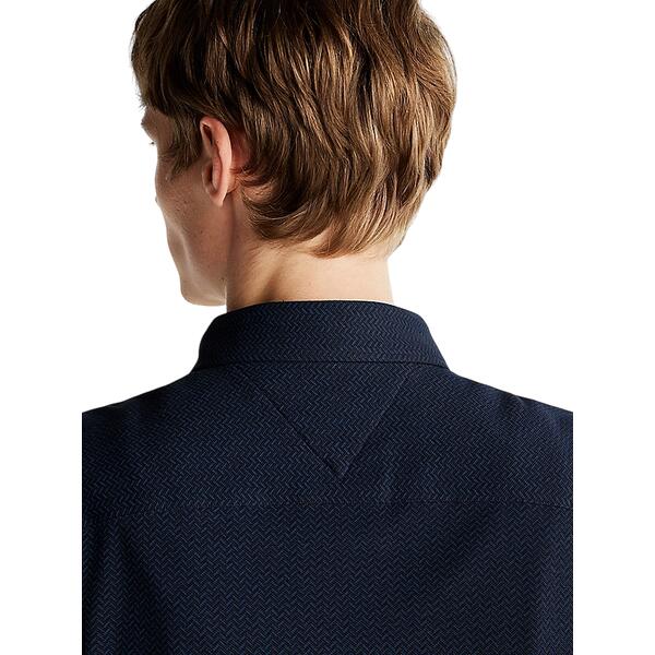 Αντρικό Πουκάμισο Tommy Hilfiger Perfomance Oxf Pique Prt Night Sky Prt MW0MW37607-0GY