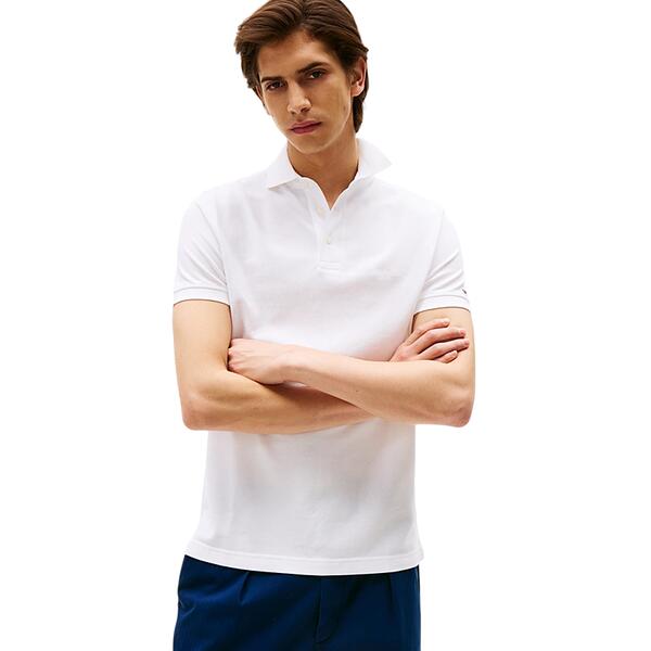 Ανδρικό Polo Tommy Hilfiger Tonal Monotype Reg White MW0MW38456-YBR