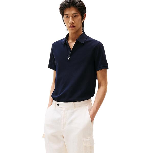 Ανδρικό Polo Tommy Hilfiger Dc Perfomance Zip Desert Sky MW0MW38746-DW5