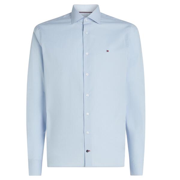 Ανδρικό Πουκάμισο Tommy Hilfiger Cl Stch Pop Ctrst Shirt Prkf Breezy Blue MW0MW39279-C1OR